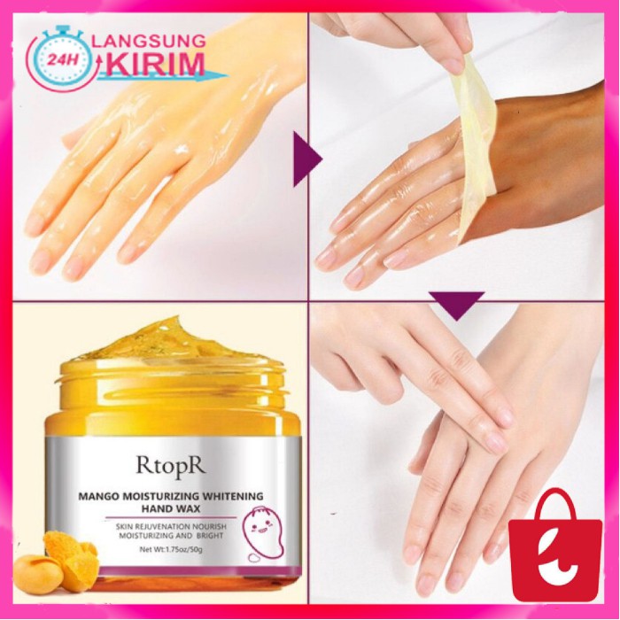 [100% Asli] Rtopr Masker Tangan Whitening Pelembab Perbaikan Anti Penuaan Kulit Tangan Scrub