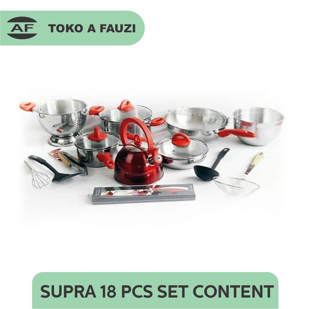 SUPRA 18 PCS SET CONTENT