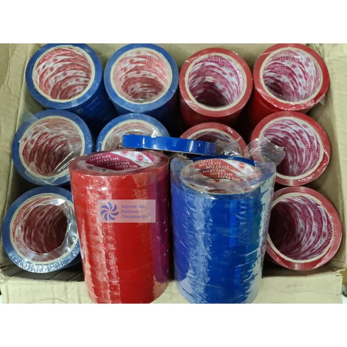 

Isolasi Warna 12mm x 72m Selotip Solatip Warna Warni Setengah Inch - Biru RJT