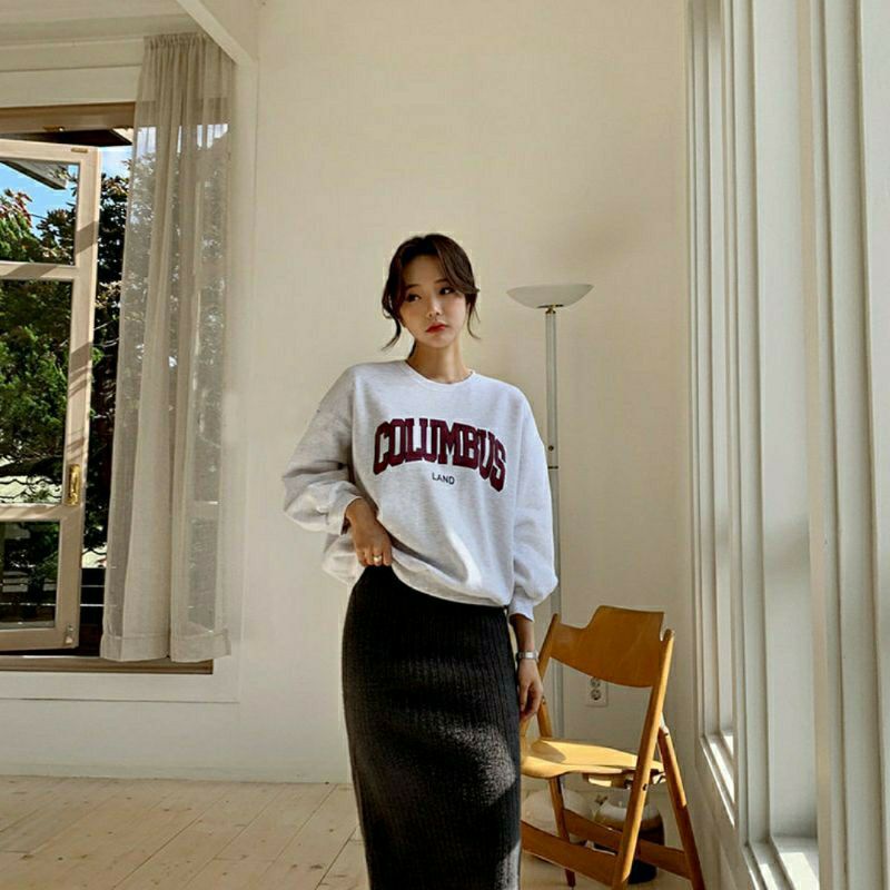 Sweater COLUMBUS LAND Big Size S - XXXXXL(6XL) Women Korean Fashion Loose Long Sleeve Jaket Hoodie OVERSIZE Jumbo Pria Wanita 5XL 4XL 3XL 2XL XL L M