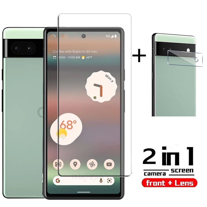 1pc Pelindung Layar Tempered Glass Anti Gores Untuk Google Pixel 6A / 6A