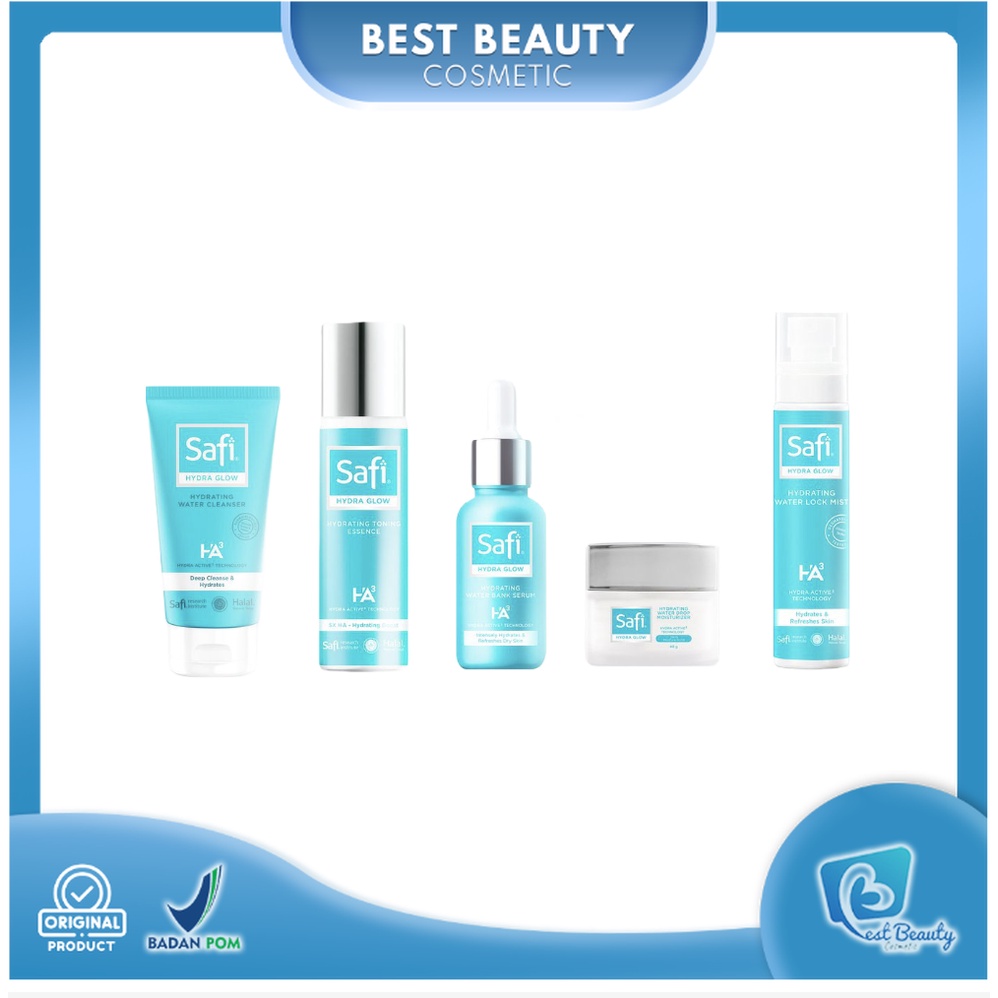 ★ BB ★  Safi Hydra Glow Hydrating Water SERIES | Moisturizer - Lock Mist - Cleanser - Bank Serum - Toning Essence