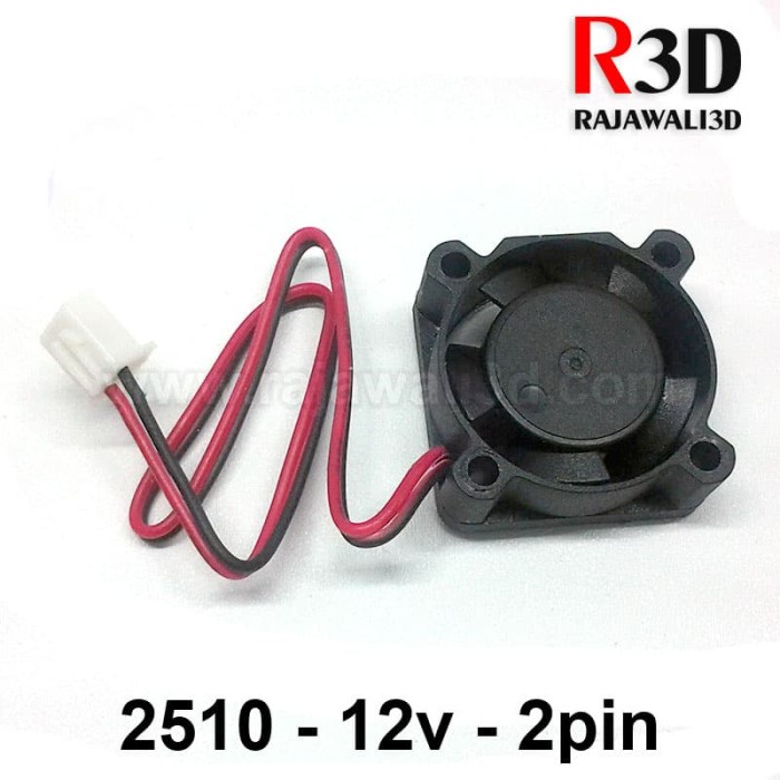 DC Cooling Fan 2510 12v 2pin Brushless kabel 15cm