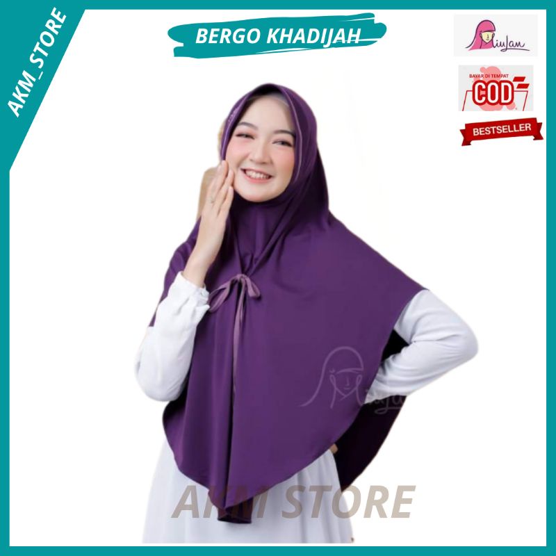 BERGO KHADIJAH MIULAN JILBAB HIJAB MASKER/NIQAB