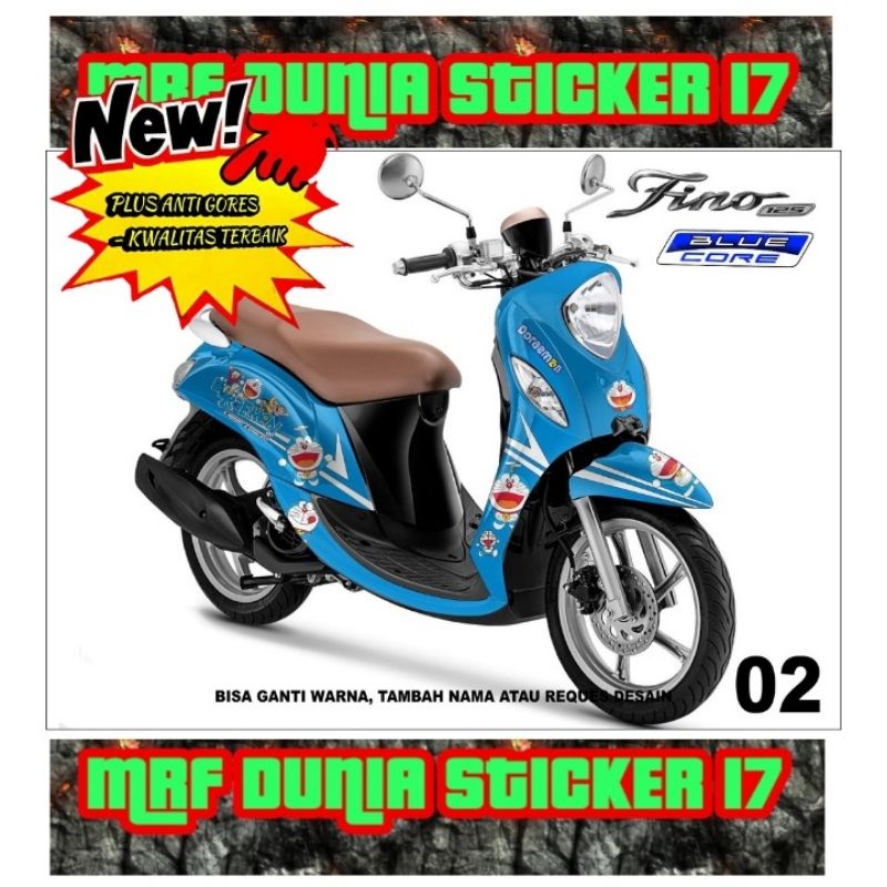 Sticker Decal Motor Fino New Full Body dekal motor Fino New Full Body Stiker Striping motor Fino New