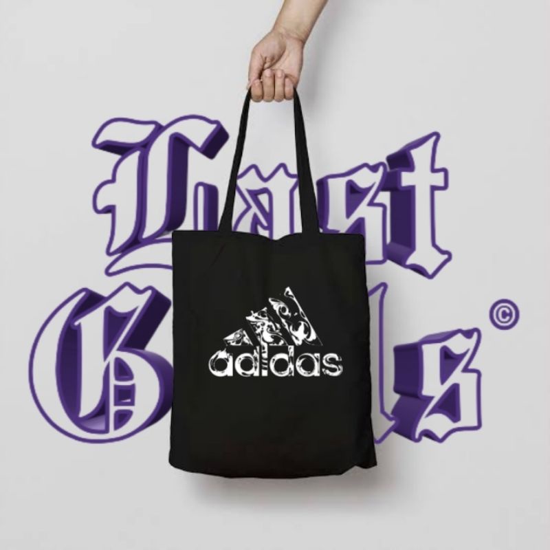 tote bag ADIDAS / tote bag resleting / tote bag pria / tote bag wanita / tas tote bag distro / toteb