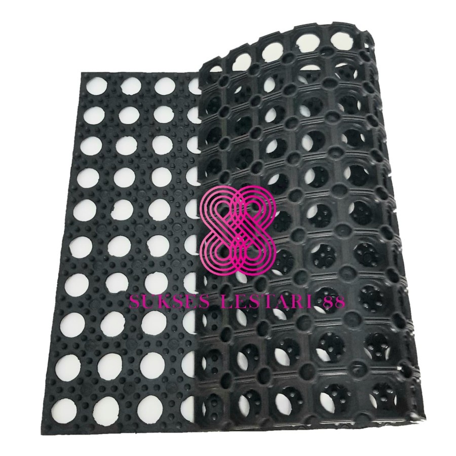 KESET KARPET KARET ANTI SLIP MASJID WUDHU KAMAR MANDI TOILET - 40 x 60 cm