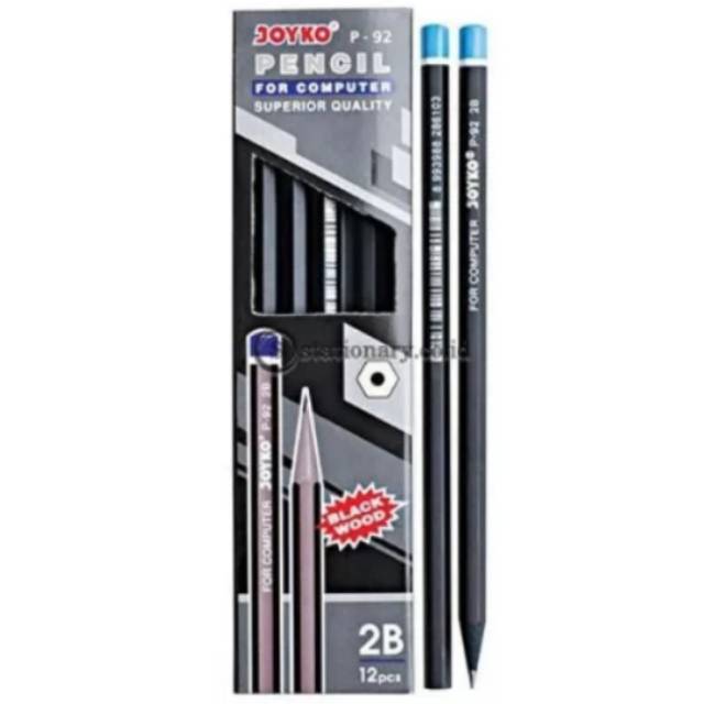 

Pensil Ujian Komputer 2B Joyko Kayu Hitam Black Wood