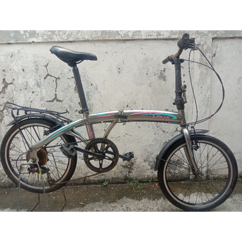 sepeda lipat  laux roma ukuran 20 speed 6