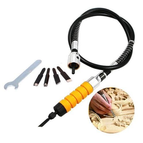 Electric Engraving Flex Shaf 7pcs Mesin Mini Grinder Ukir Kayu Wood