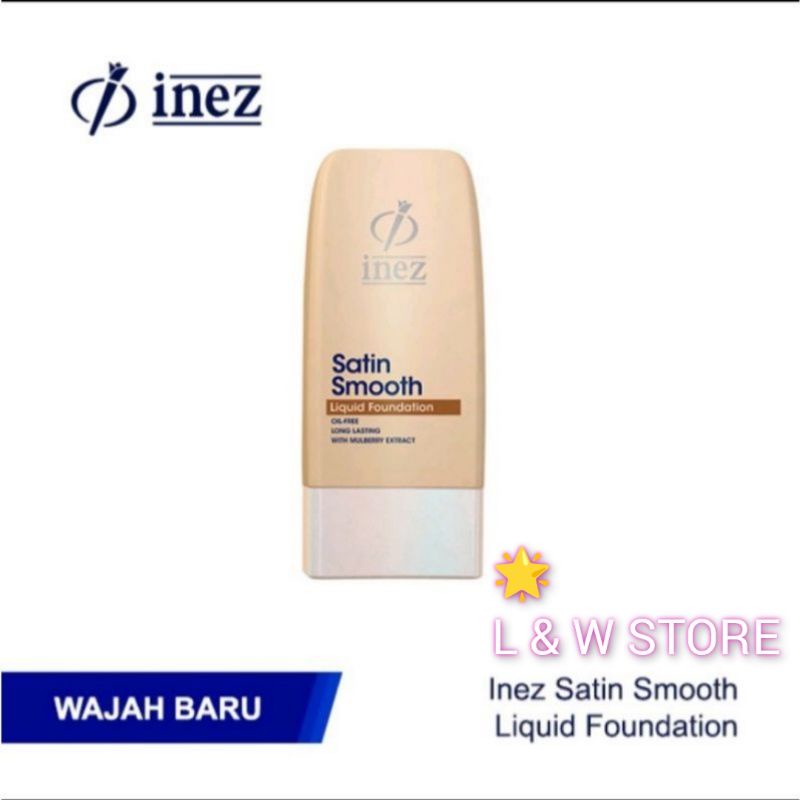 INEZ Satin Smooth Liquid Foundation Kemasan Baru 35ml