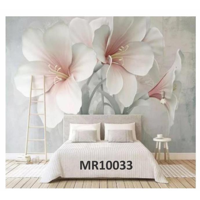 Photowall Mural Dinding 3D Wallpaper Mural Bunga Rose Tulip Yolansya12