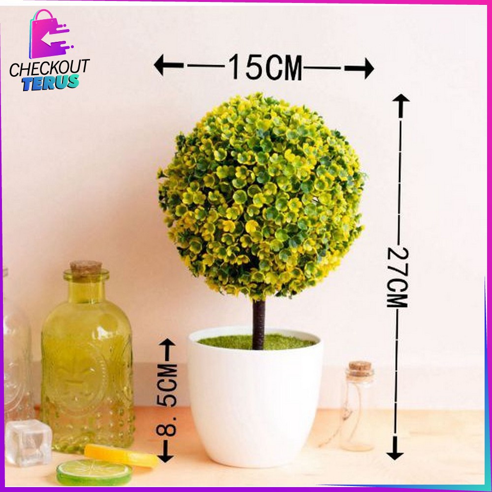 CT C28 32 Pajangan Pot Bonsai Dekorasi Tanaman Rumah Ornamen Pot Bonsai Tanaman Hias Plastik Murah Bunga Bonsai Plastik Hiasan Rumah