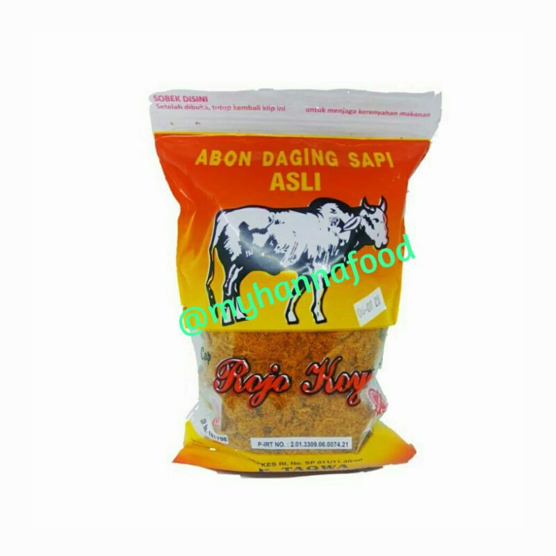 

TERLARIS ABON SAPI DAGING ASLI PREMIUM ROJO KOYO KEMASAN 250G