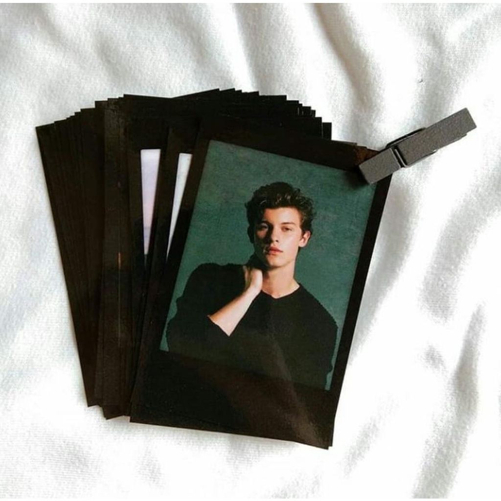 TERMURAH I CETAK FOTO UKURAN 2R BACKGROUND HITAM isi 25pcs CETAK POLAROID