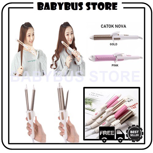 BBS 2IN1 CATOKAN NOVA CURLY DAN STRAIGHT CATOK  NOVA KERITING DAN LURUS