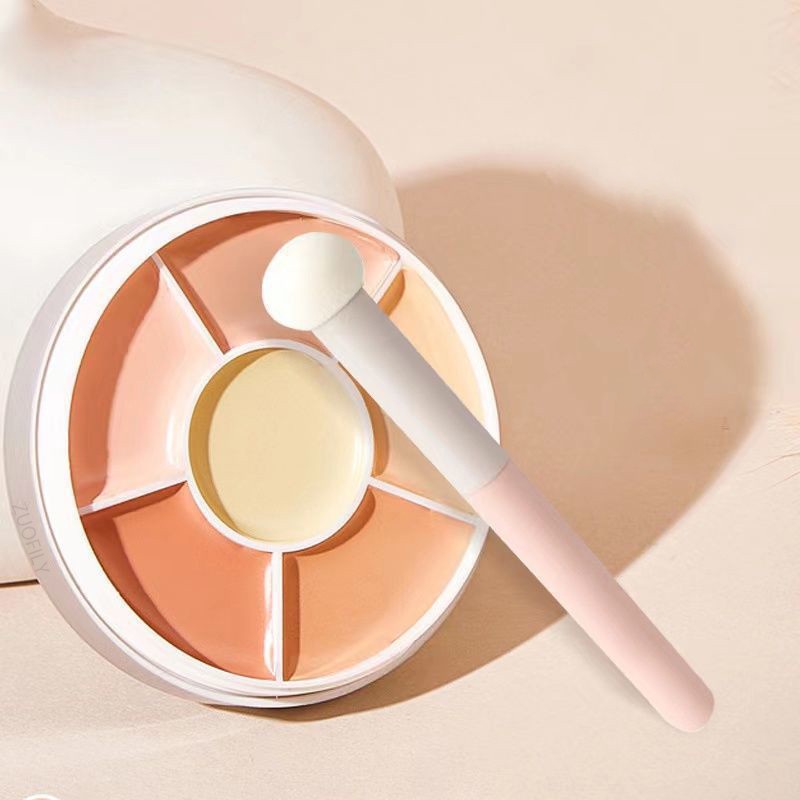 1 Pc Brush Spons Makeup Portable Bentuk Kepala Jamur Untuk Concealer