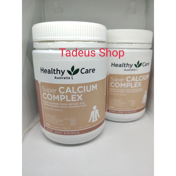 HEALTHY CARE SUPER CALCIUM COMPLEX 400 CAPS KALSIUM VITAMIN TULANG GIGI VIT JOINT PERSENDIAN