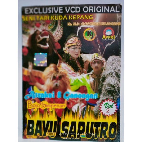 VCD original jaranan Bayu Saputro vol 2 atraksi 8 ganongan.