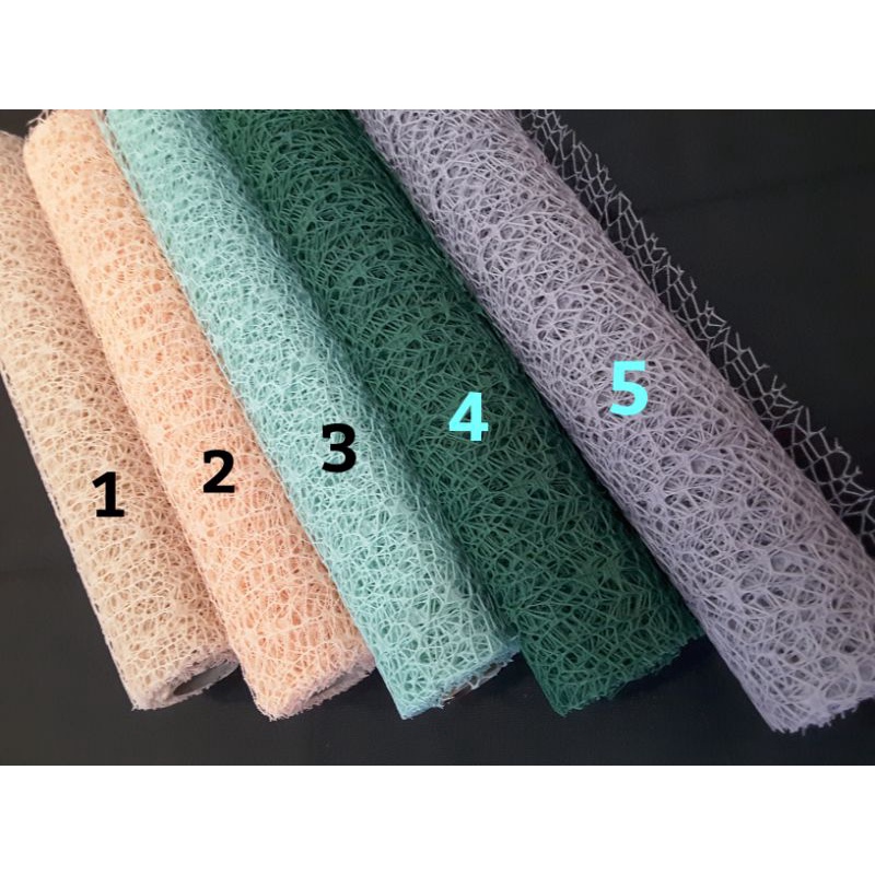 Spidermesh Polos/Wrapping Paper/Kertas Buket Bunga