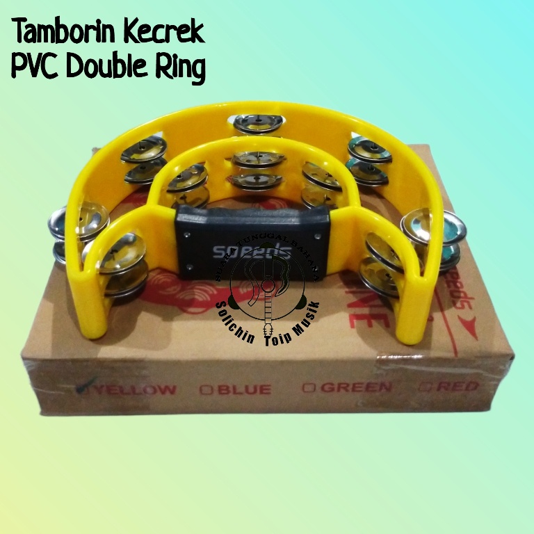 Tamborin Kecrek Murah Berkualitas | Solichin Toip-PVC Kuning_Speeds