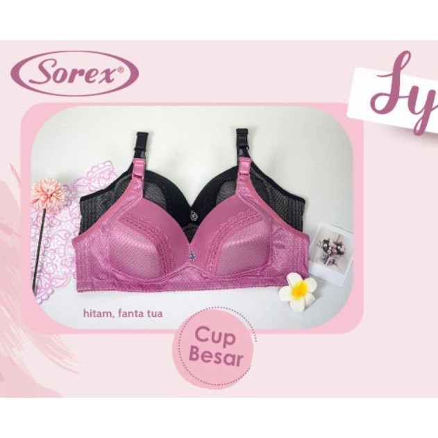 babybear Bra BH Sorex 33390 Tanpa Kawat Busa Tipis Cup Besar