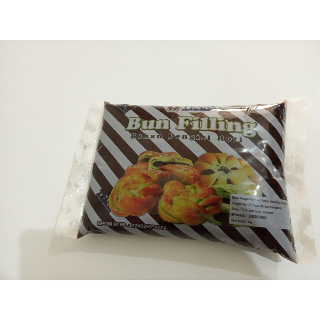 

Selai Trans Bun Filling Kacang Merah Red Bean Pandan Trans Bun Filling Kemasan 1kg