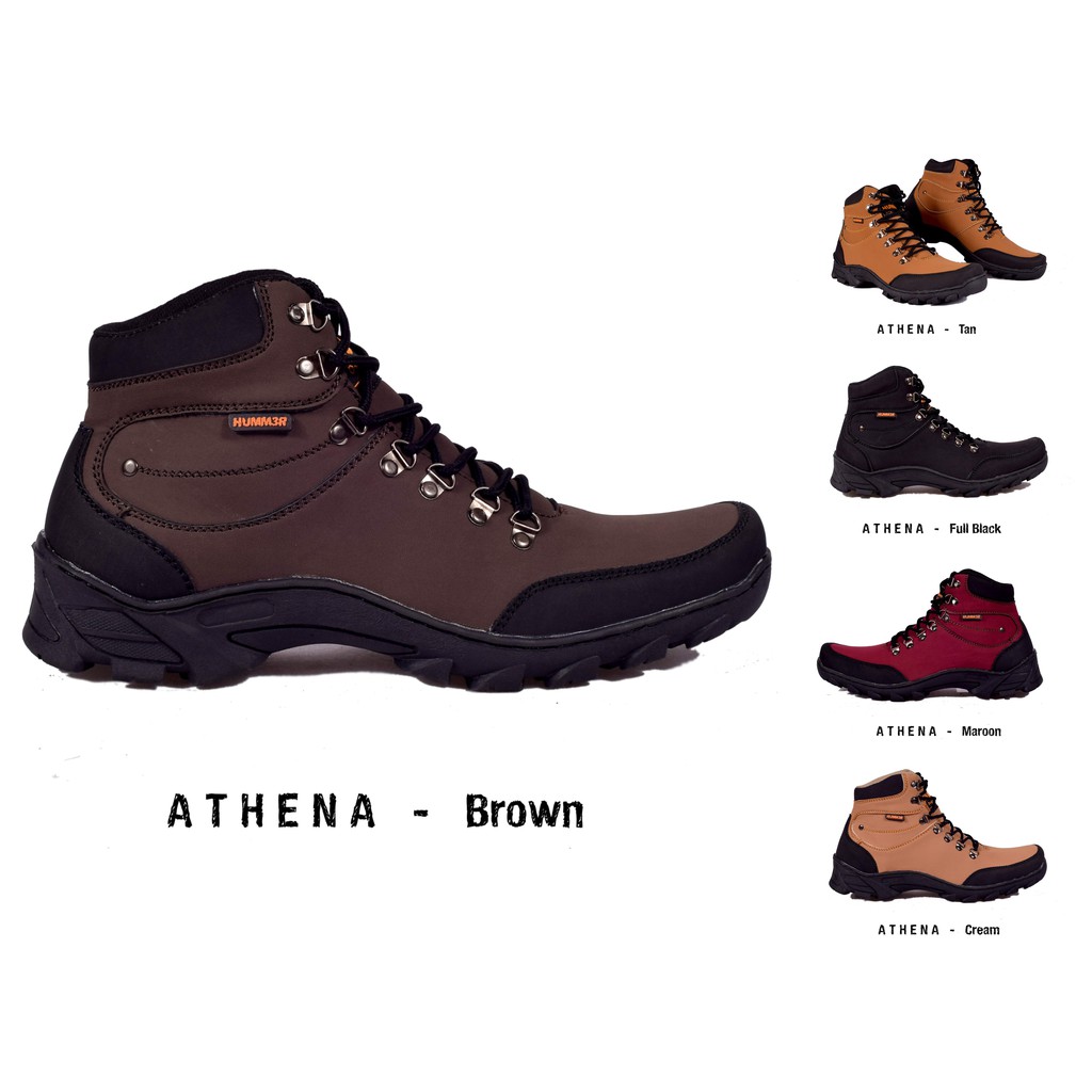 BIG SIZE Sepatu Boots Pria Humm3R Athena SEPATU KULIT ORIGINAL
