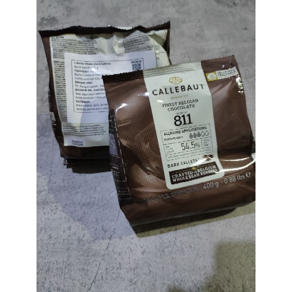 CALLEBAUT 811 DARK CHOCOLATE 54.5 % - 400 GR