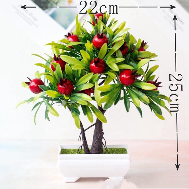 AM351 Bunga plastik / Pajangan bunga Artifisial / Buah Plastik Imitasi  Vas Petak-3# Delima