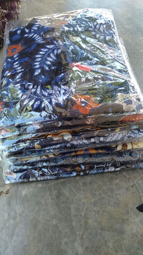 Lb346 Kemeja Batik Pria Slim Fit Warna Unik Linabatikdistro