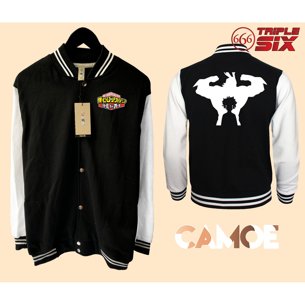 Jaket Varsity Baseball Anime My Hero Academia Deku All might