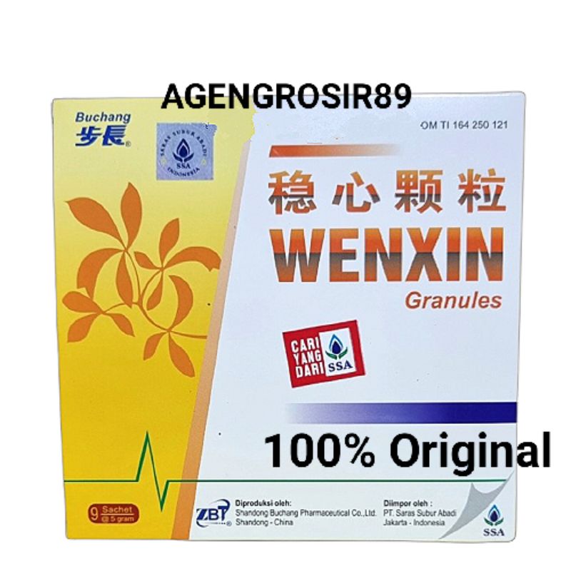Buchang wenxin granules ( obat jantung )