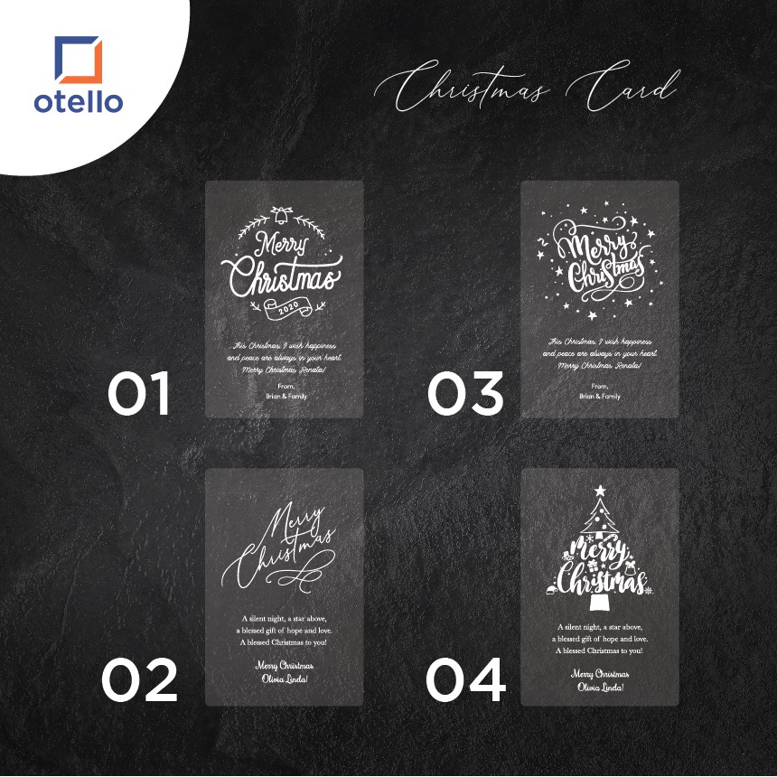 Custom Kartu Ucapan Natal | Greetings Card Natal | Kartu Christmas Card Kartu Natal Premium Keren