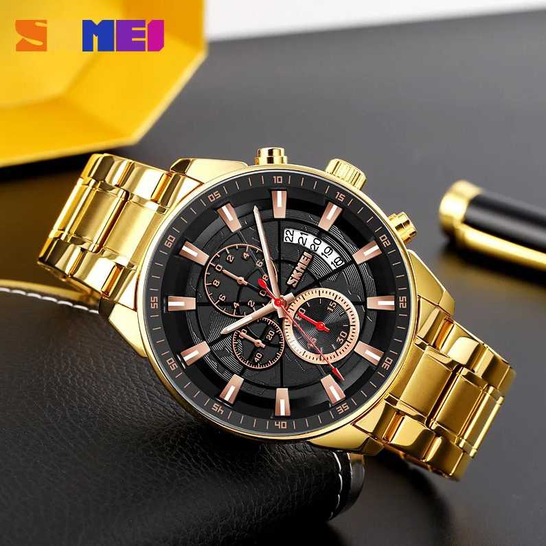 ARS - SKMEI Jam Tangan Analog Pria Strap Stainless Steel - 9285