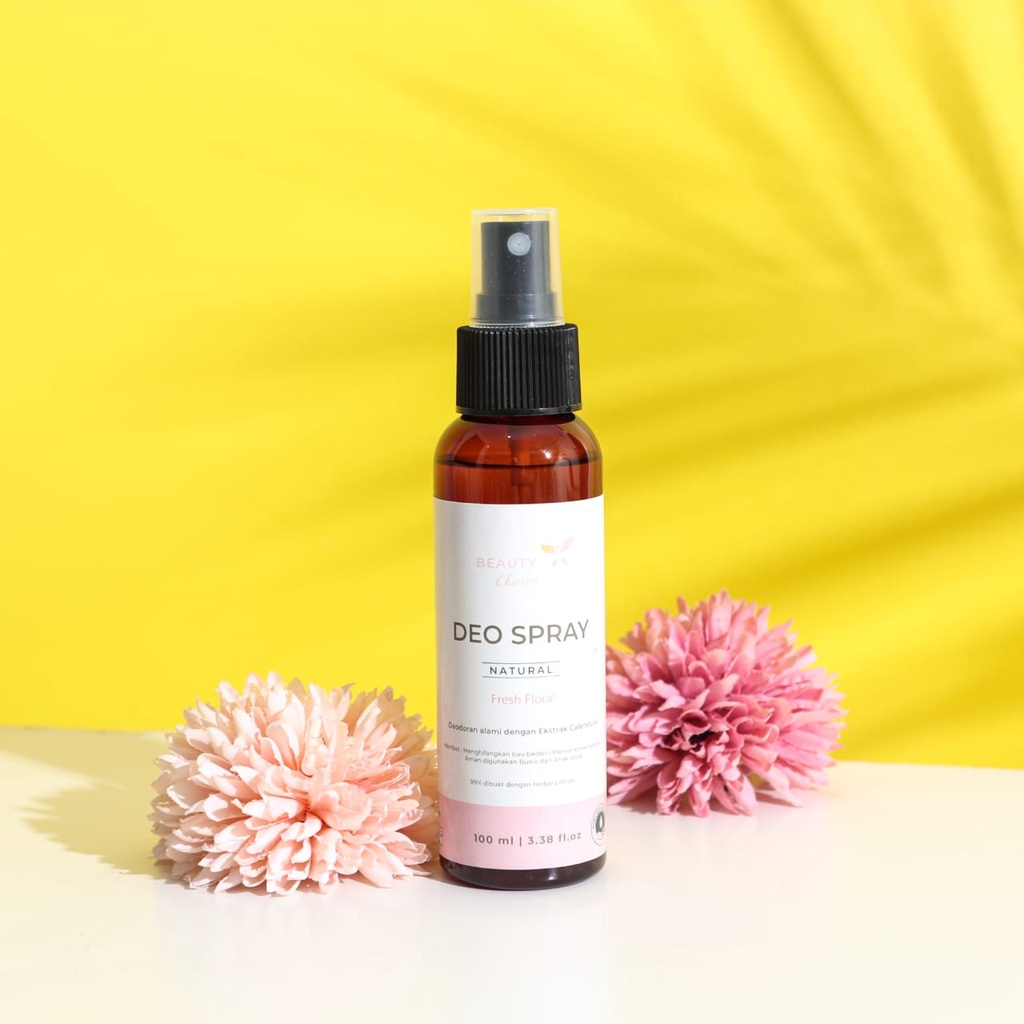 NEWBE- Deodorant spray Beauty Choice 100 ml ampuh menghilangkan bau badan /99%herbal/natural
