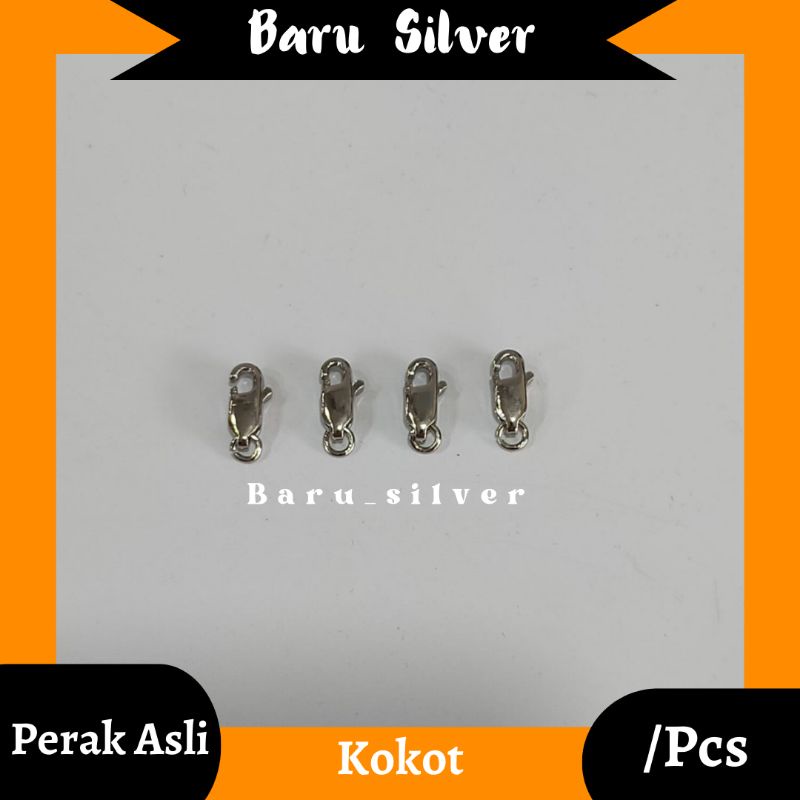 Kokot Perhiasan, Perak 925, Sepuh Emas Putih