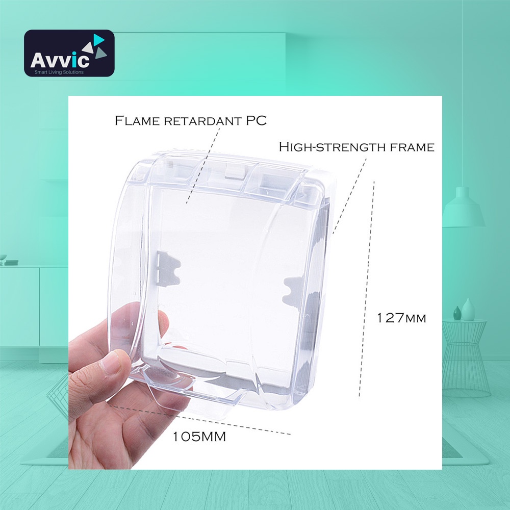 Avvic x Cacazi Pelindung Bel Rumah Waterproof Rain Cover for Wireless Doorbell Full Cover 4 Sisi
