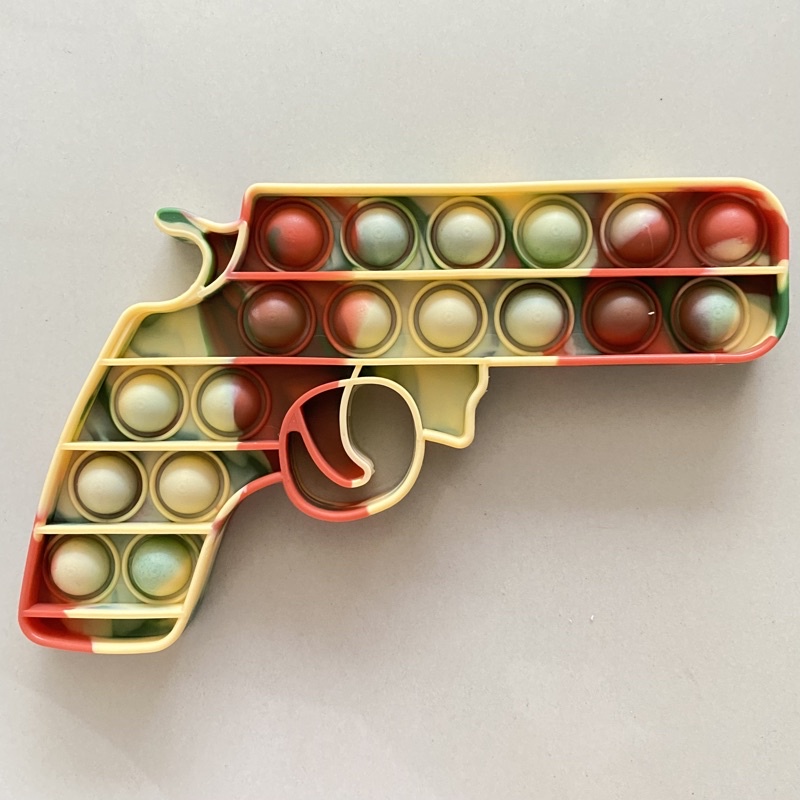 Pop It Fidget Toy Murah Rainbow Mainan Anak Penghilang Stress Tiktok-PISTOL Army