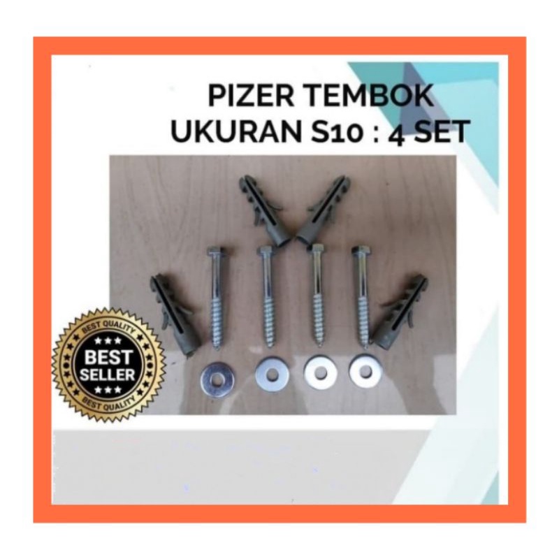 BAUT TEMBOK PISHER PISER BRACKET 4 SET