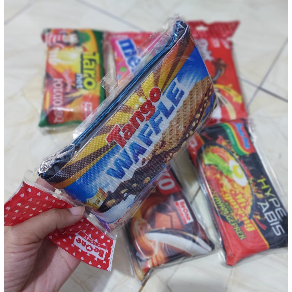 Farenbags- Kotak Pensil Tempat Pensil Motif Snack Pouch Lucu Motif Snack