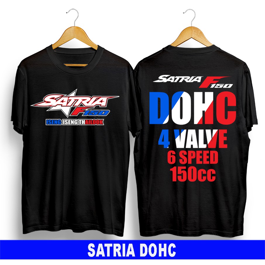 Baju kaos distro terbaru pria wanita dewasa anak motor satria fu 150cc dohc 4 valve keren gaul ori