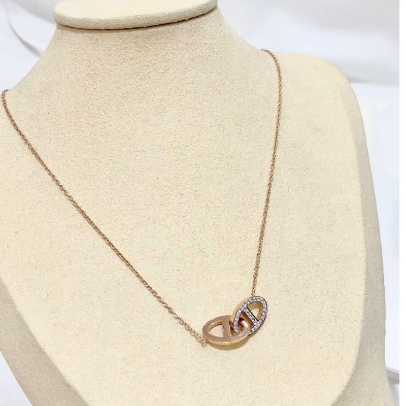 Kalung Titanium Asli Premium Quality Necklace Stainless steel anti karat anti alergi TN7