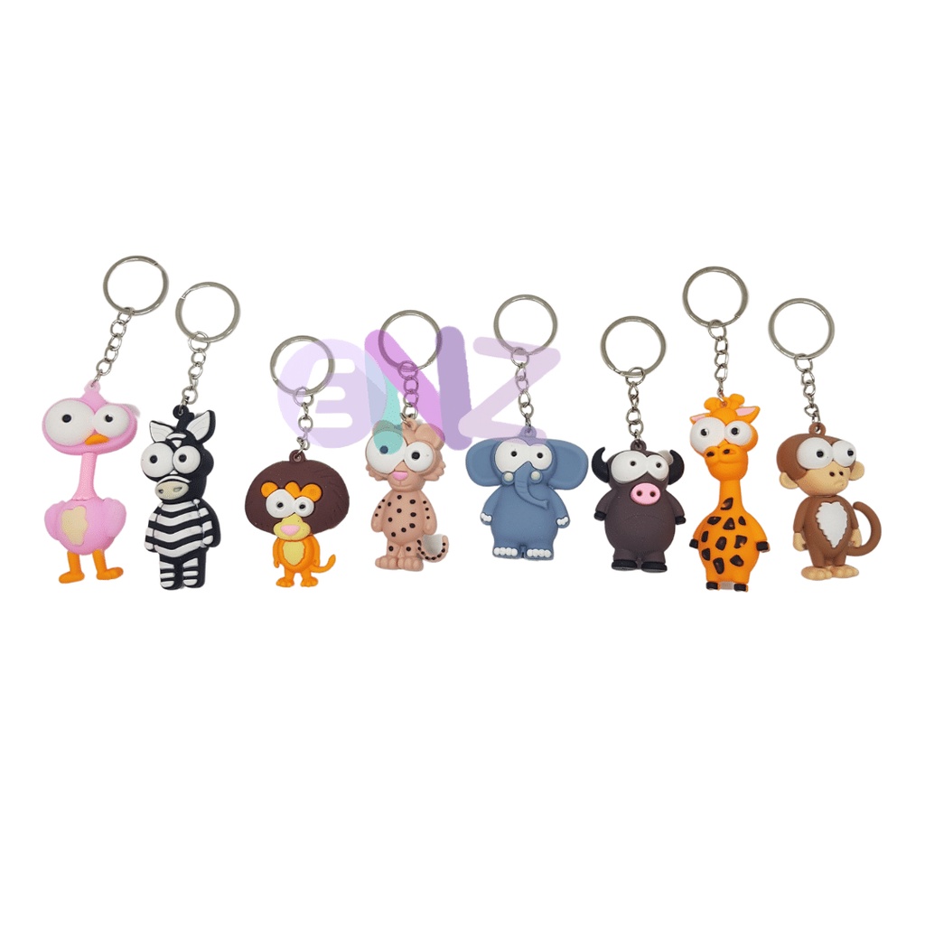 ENZ ® Gantungan Kunci Karakter Kartun / Motif lucu Ganci Boba Gantungan Kunci Bebek 1223