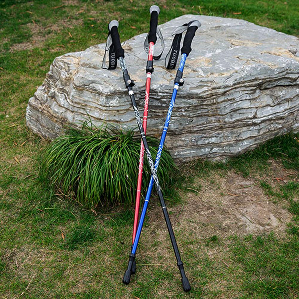 Pineapple Foldable Walking Sticks Tongkat Teleskopik Ultralight Aluminium Outdoor