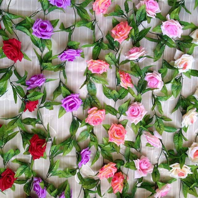 COD BUNGA MAWAR GANTUNG  BUNGA GANTUNG  PLASTIK BUNGA ARTIFISIAL BUNGA PAJANGAN BUNGA HIASAN BT9011-5