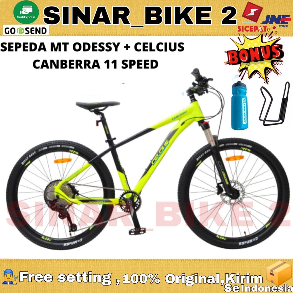 Sepeda Gunung 27.5 Inch MTB CELCIUS ODESSY CANBERRA Alloy 11 Speed