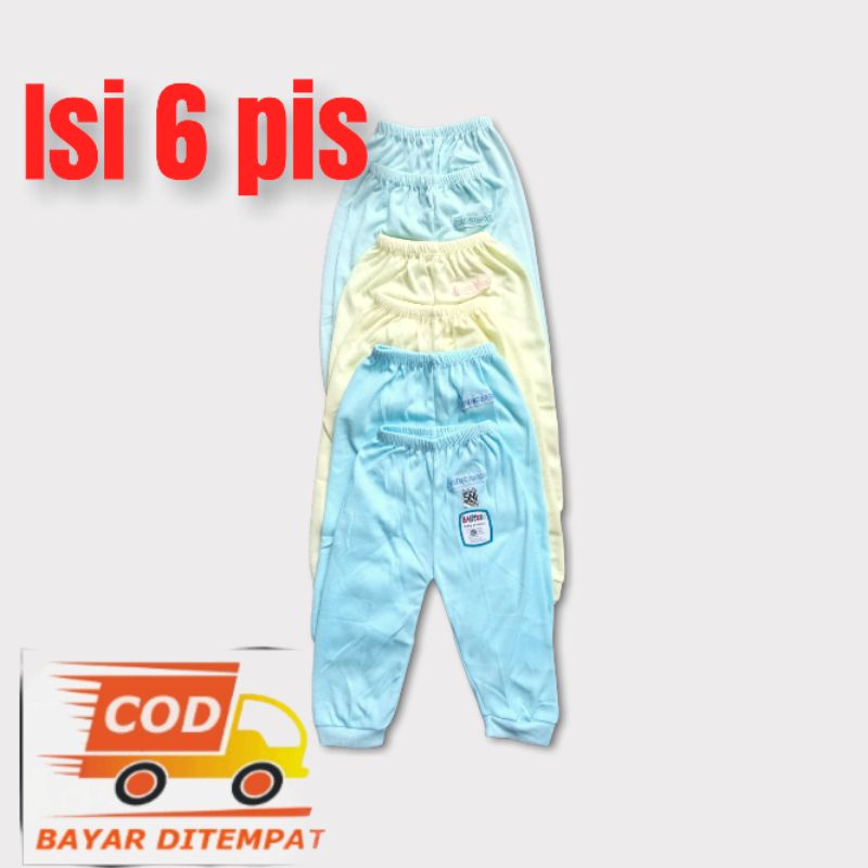 6npis celana panjang bayi motip lebwl babyzoo S.M.L.XL