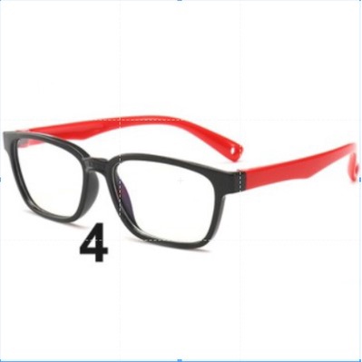 COD ORI READY Kacamata Anak Anti Radiasi HP Komputer Laptop Blue Rays Elastis Lembut-4.Hitam Merah