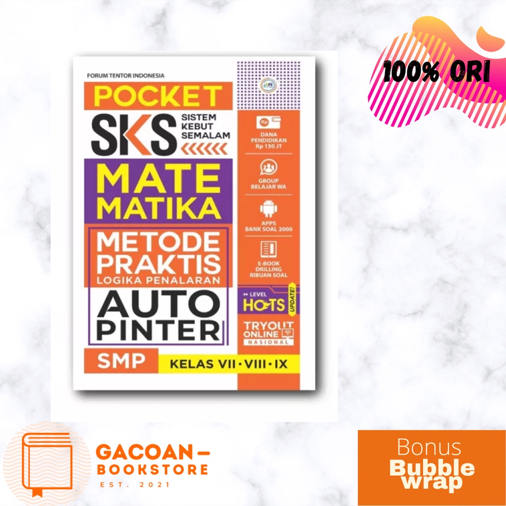 Buku Rangkuman Materi SMP : POCKET SKS Matematika - IPA